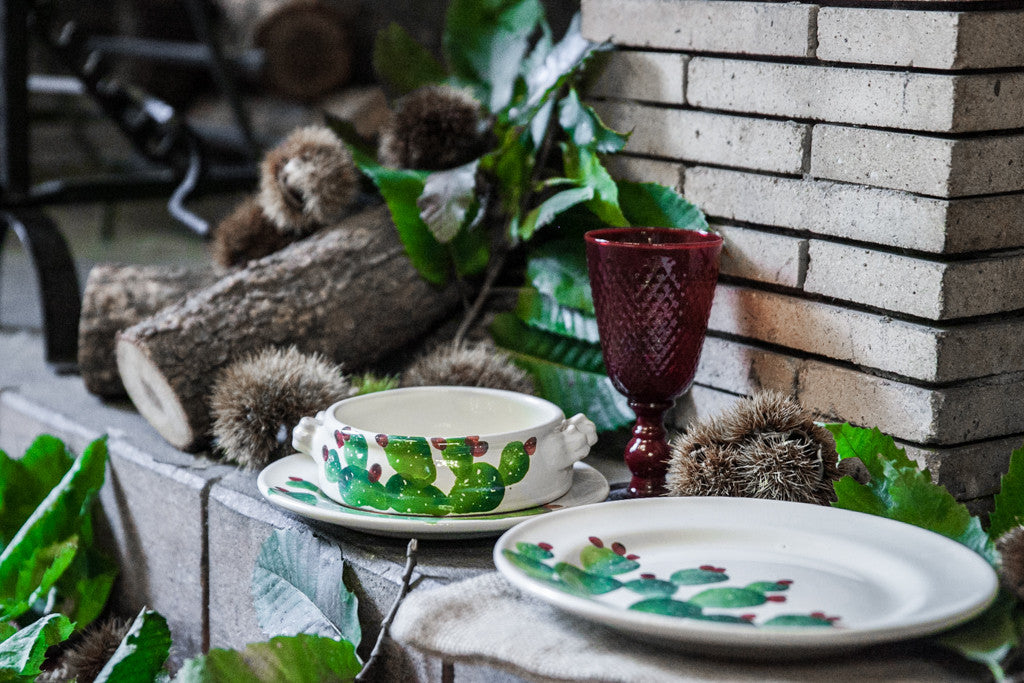 Cactus Hand Painted Dinner Set