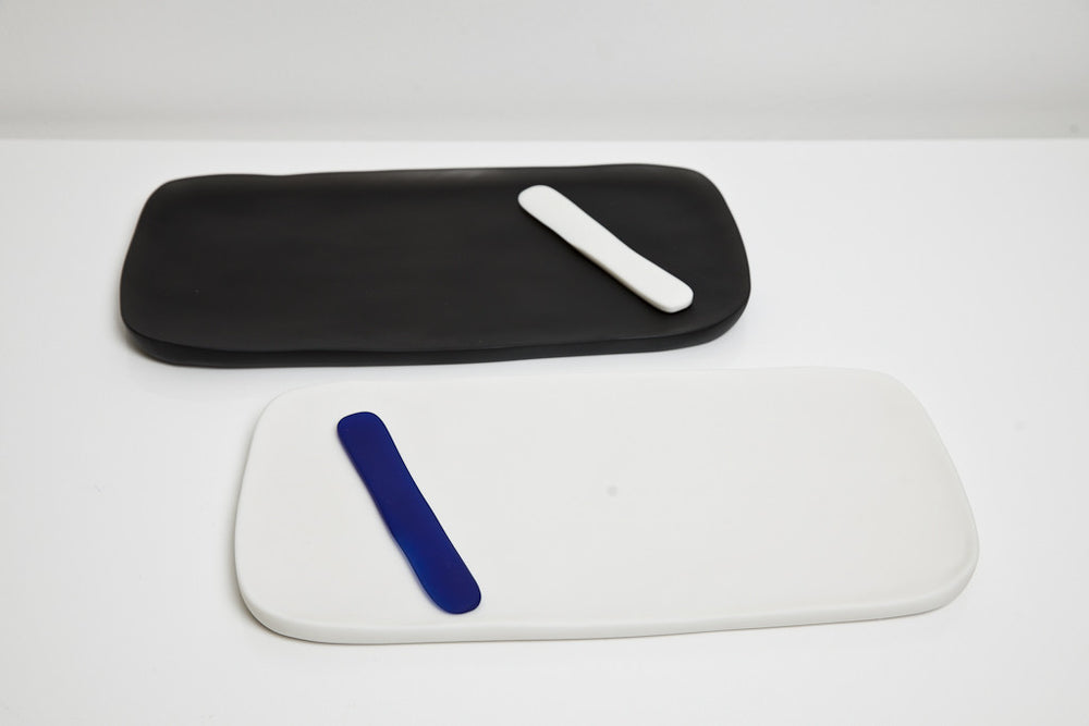 Black & White Lunare Tray