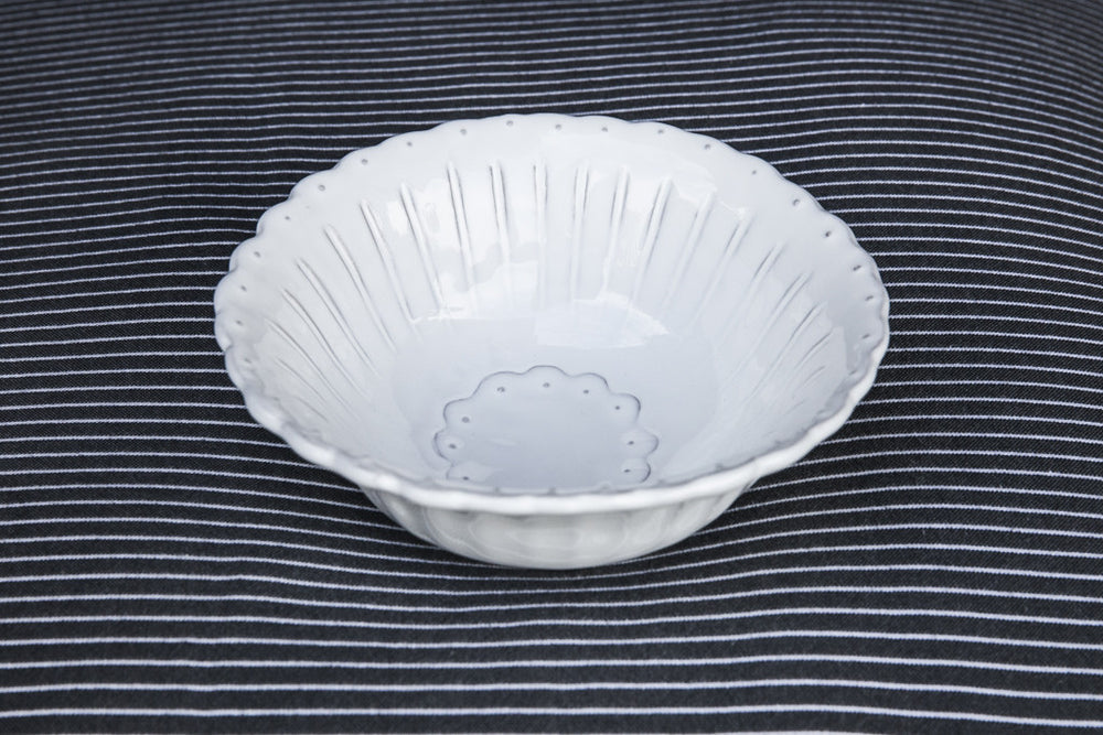 Shabby-Chic Ceramic Side Bowl