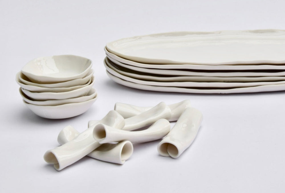 Luna - Handmade Porcelain Sushi set