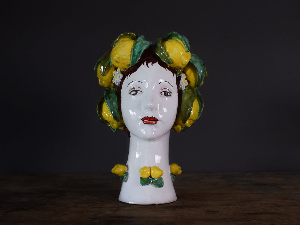 Lady L. - Handmade Ceramic Head Pot